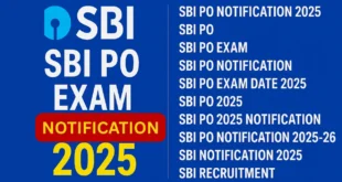 sbi po notification 2025